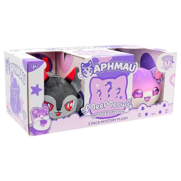 Aphmau 6" MeeMeow Plush 3-Pack Friends Surprise Box - Multicolor - Picture 3 of 5